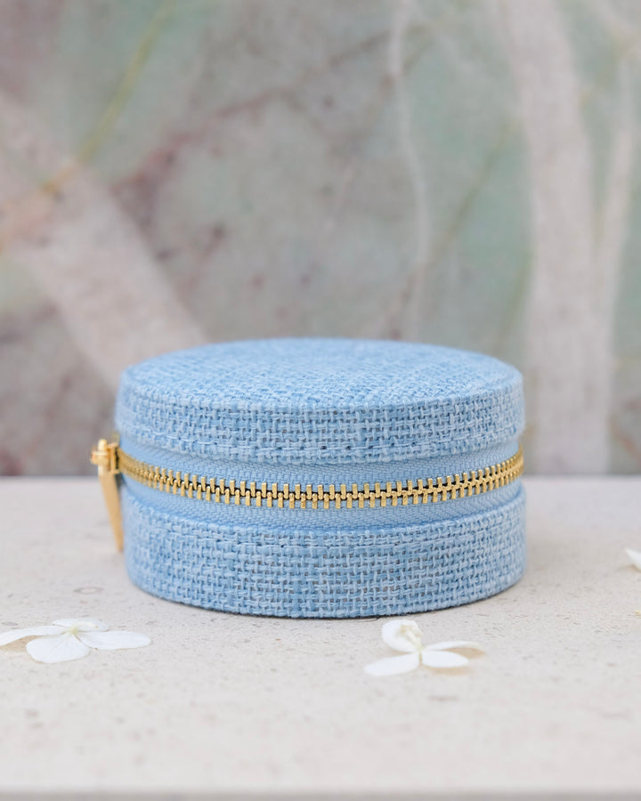 Boîte à bijoux de voyage Yvonne effet lin