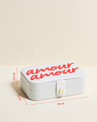 Boîte à bijoux de voyage Brigitte Amour Amour