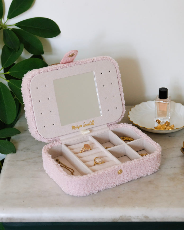 Brigitte Reiseschmuckkästchen aus Schaffell