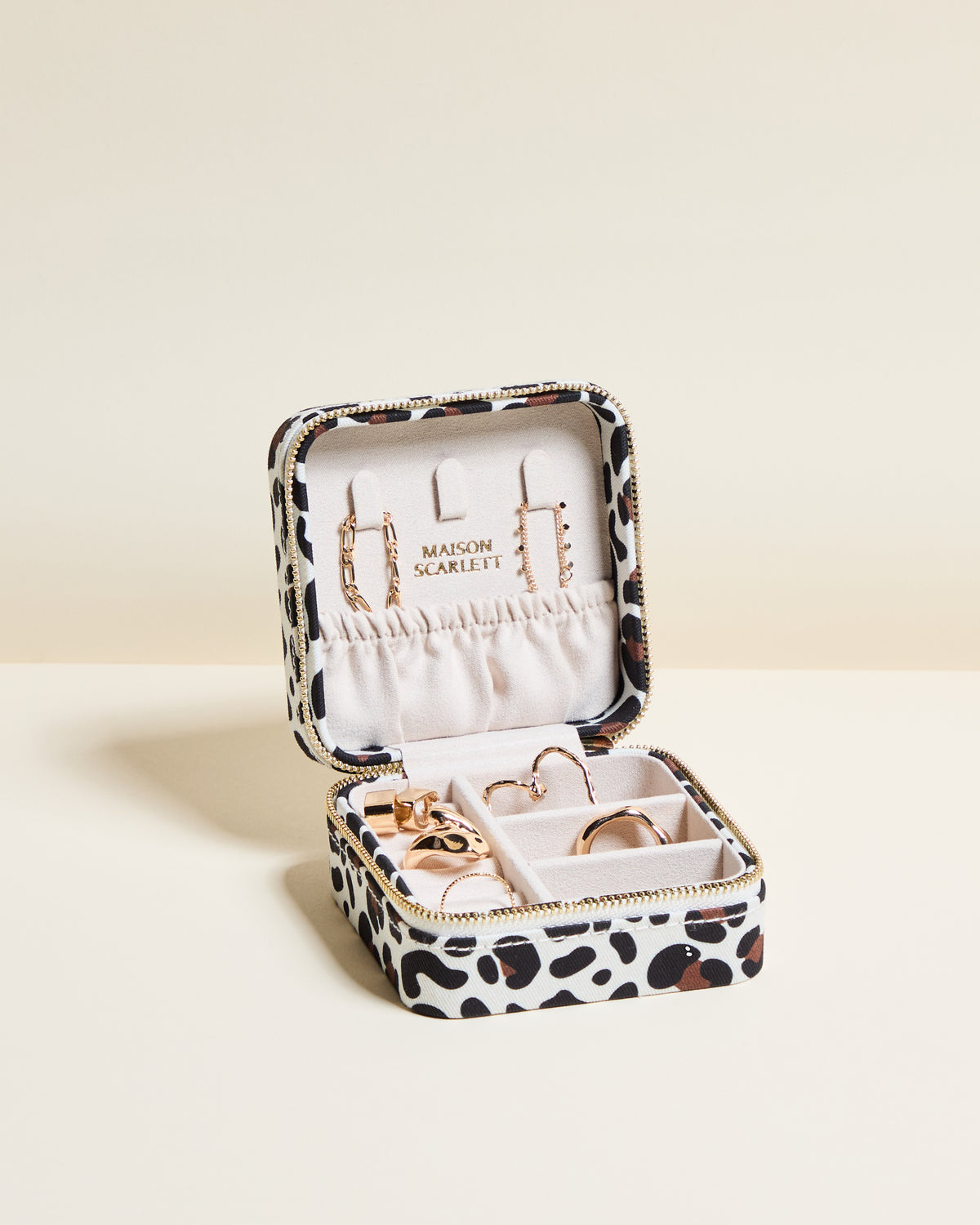 Boîte à bijoux de voyage Corinne Léopard