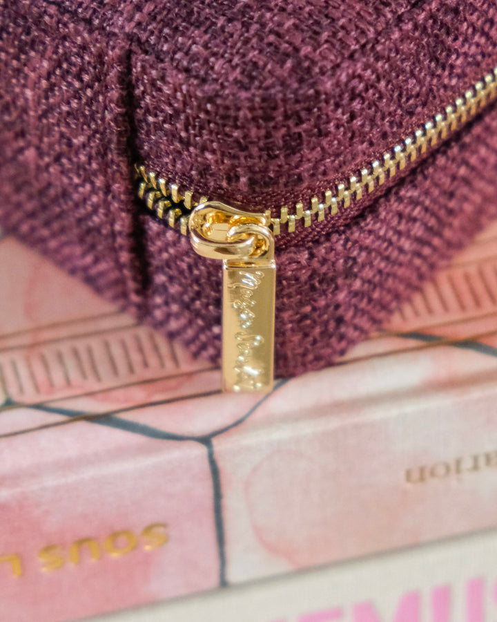 Boîte à bijoux de voyage Corinne effet lin