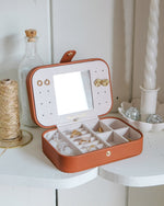 Boîte à bijoux de voyage Brigitte en PU - outlet