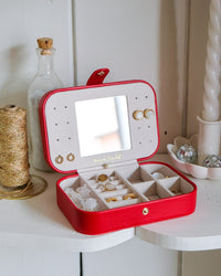 Boîte à bijoux de voyage Brigitte en PU - outlet