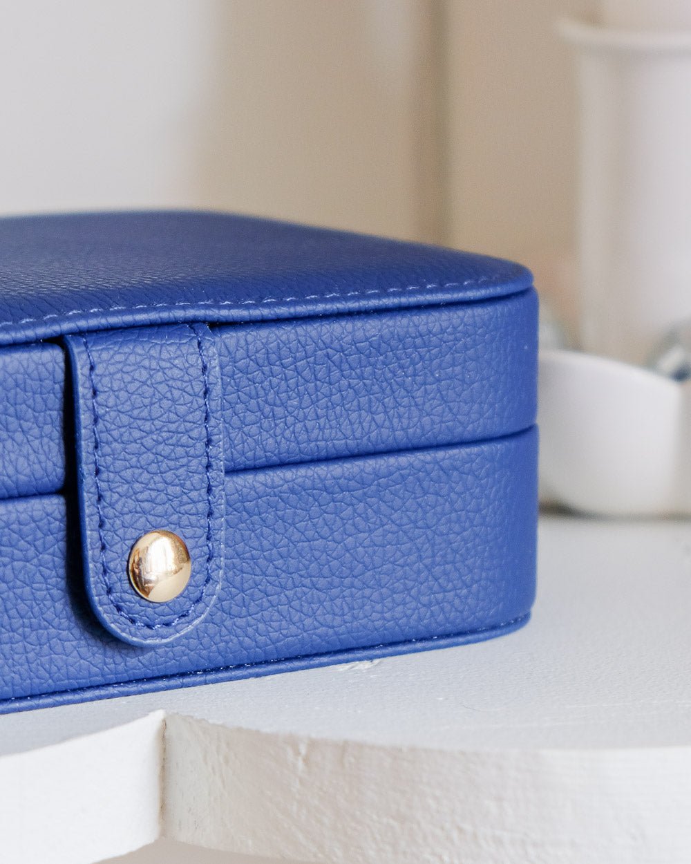 Brigitte leather travel jewelry box