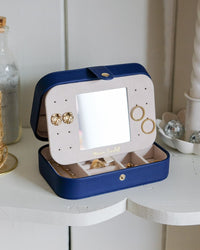 Boîte à bijoux de voyage Brigitte en PU - outlet
