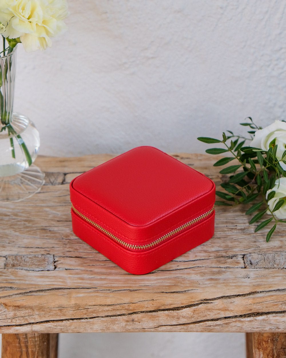 Corinne PU leather travel jewelry box