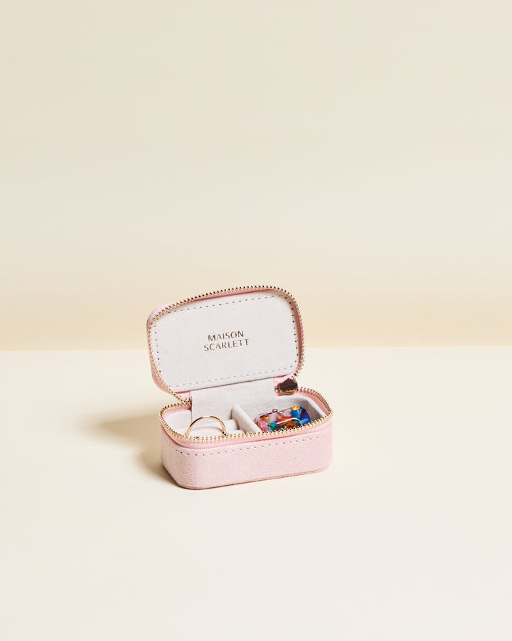 Mini boîte à bijoux de voyage Marie en velours