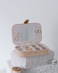 Boîte à bijoux de voyage Brigitte en velours - outlet