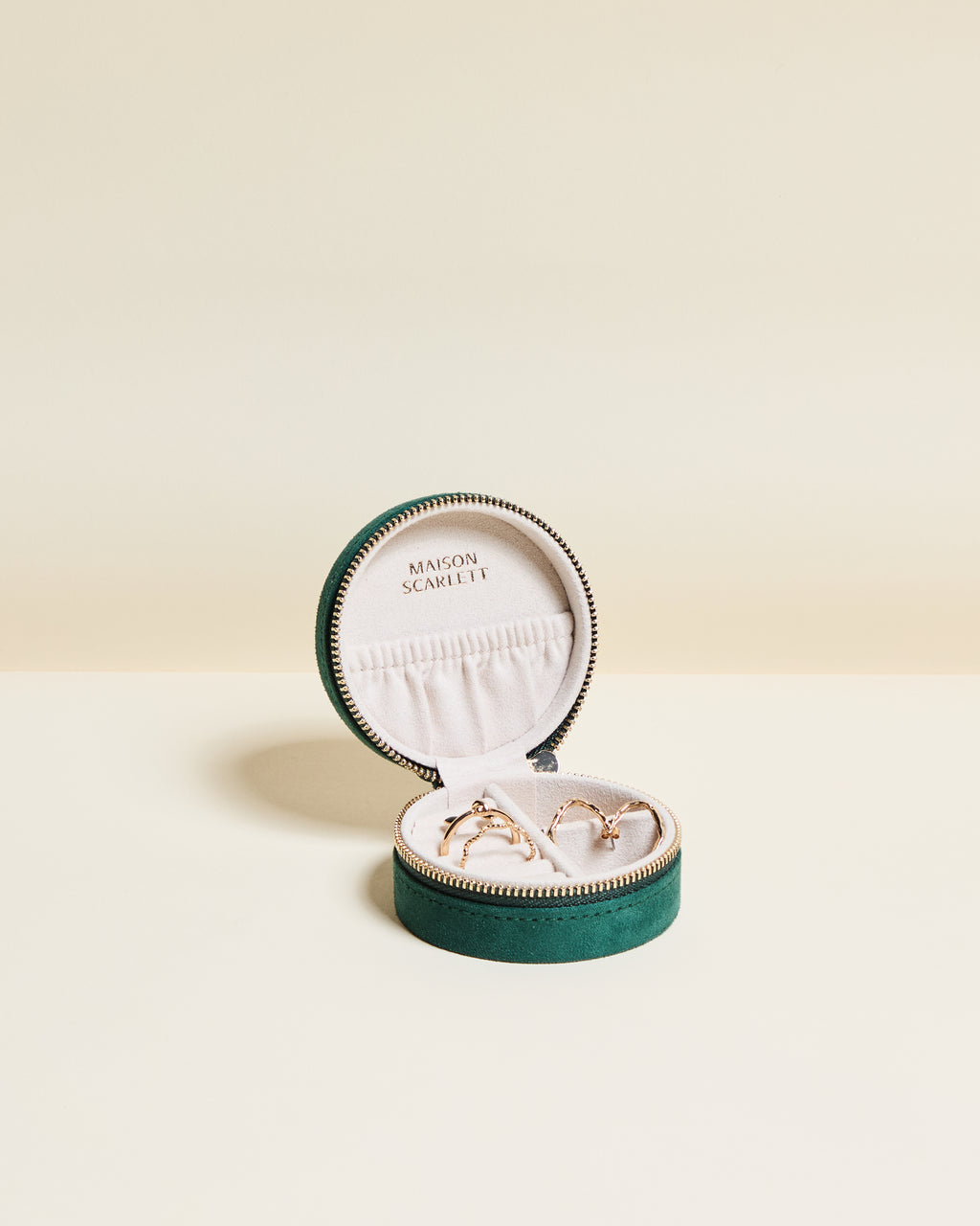 Boîte à bijoux de voyage Yvonne en velours