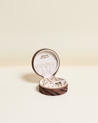 Boîte à bijoux de voyage Yvonne Zèbre