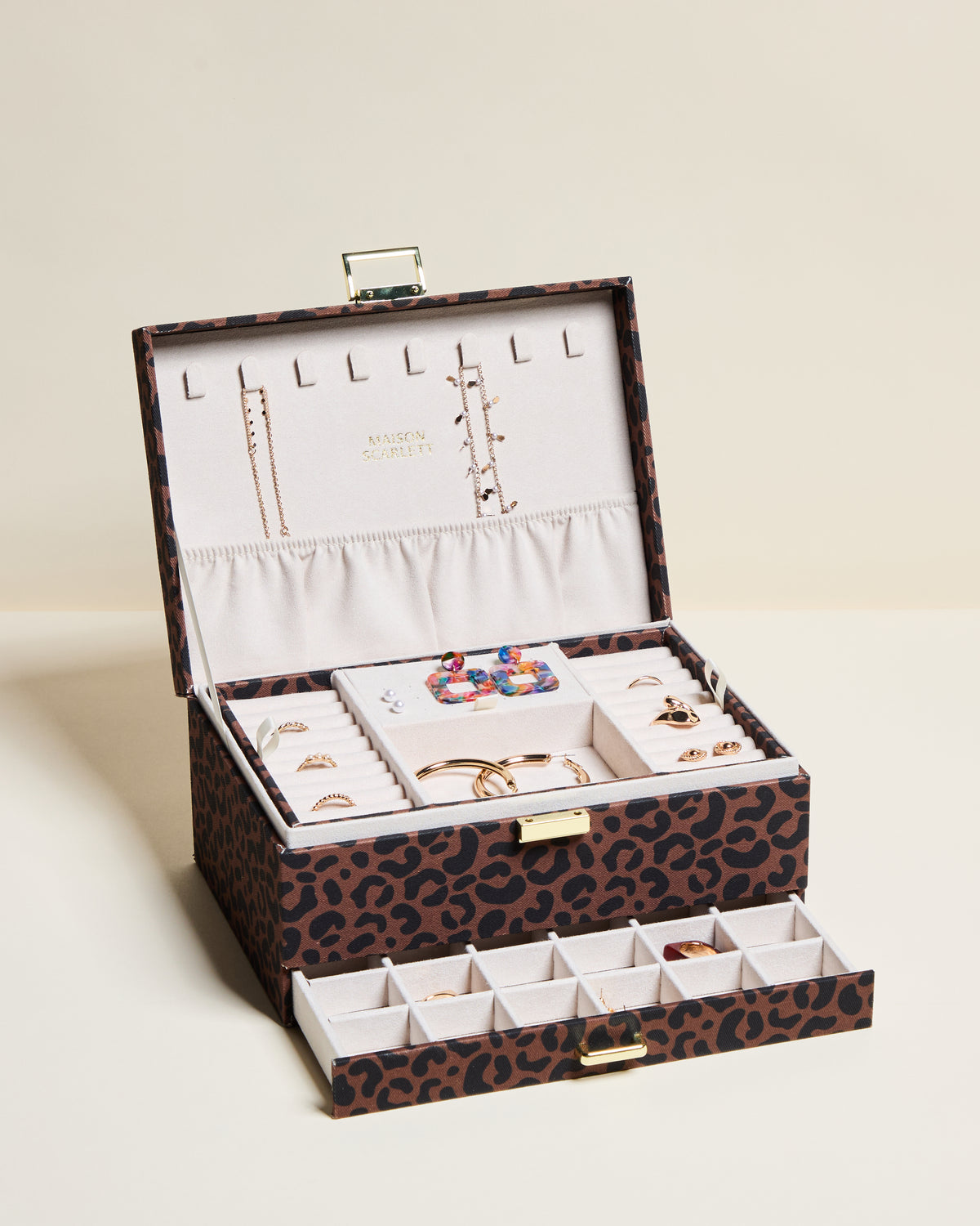 Boîte à bijoux Denise Léopard