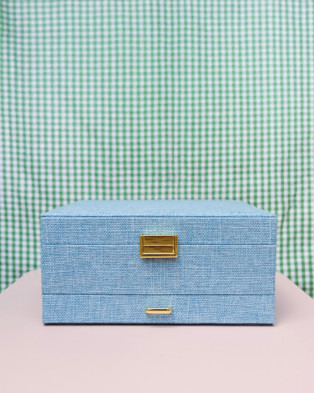 Boîte à bijoux Denise effet lin