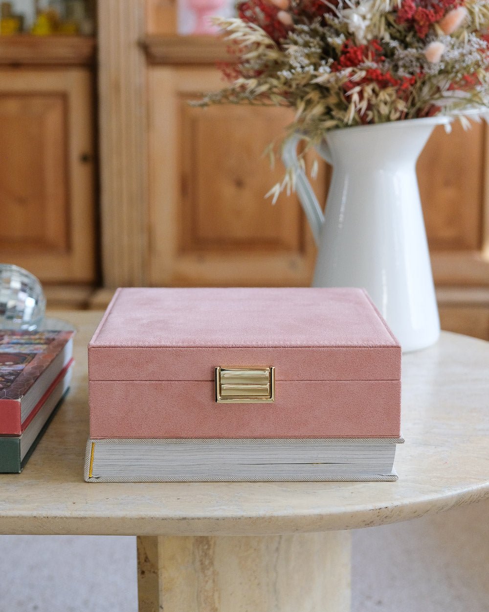 Boîte à bijoux Anne en velours - outlet