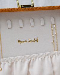 Boîte à bijoux Louise en velours côtelé - outlet
