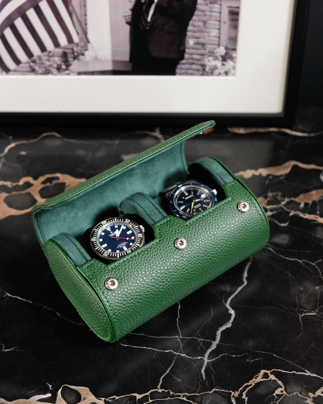 Scatola per orologi da viaggio James a 2 slot