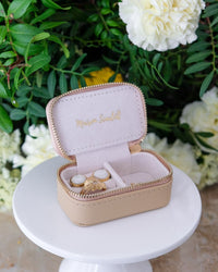 Mini boîte à bijoux de voyage Marie en PU - outlet