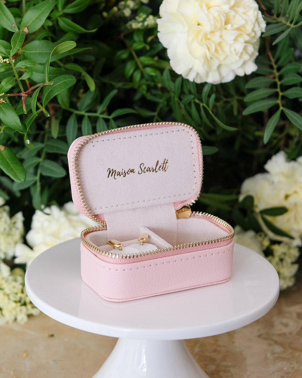Mini boîte à bijoux de voyage Marie en PU - outlet