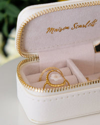 Mini boîte à bijoux de voyage Marie en PU - outlet