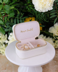 Mini boîte à bijoux de voyage Marie en PU - outlet