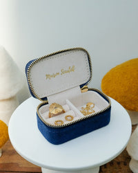 Mini boîte à bijoux de voyage Marie en velours - outlet