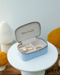 Mini boîte à bijoux de voyage Marie en velours - outlet