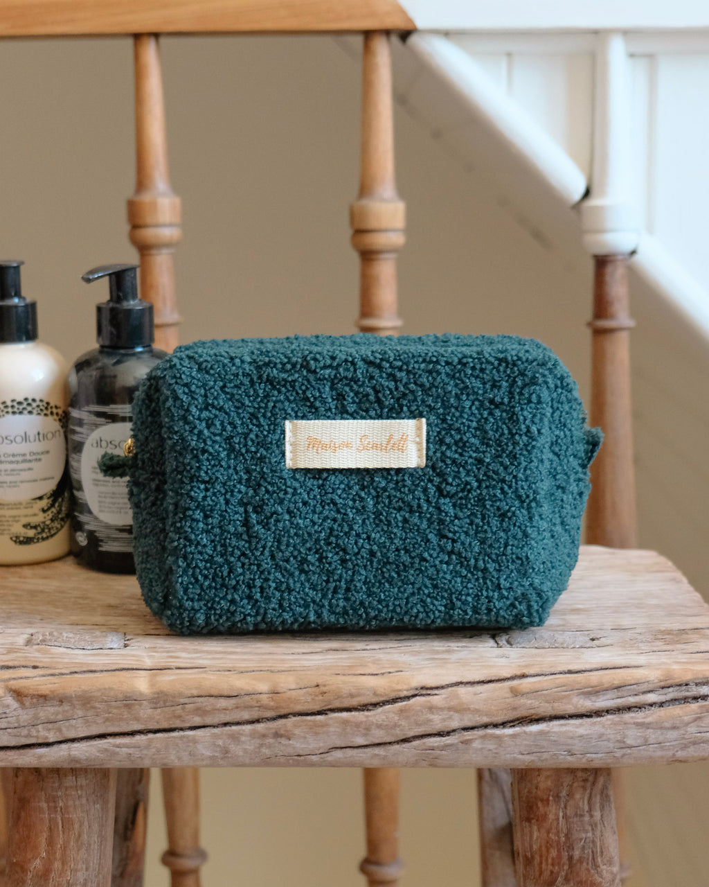 Trousse de toilette Charlotte en moumoute - outlet