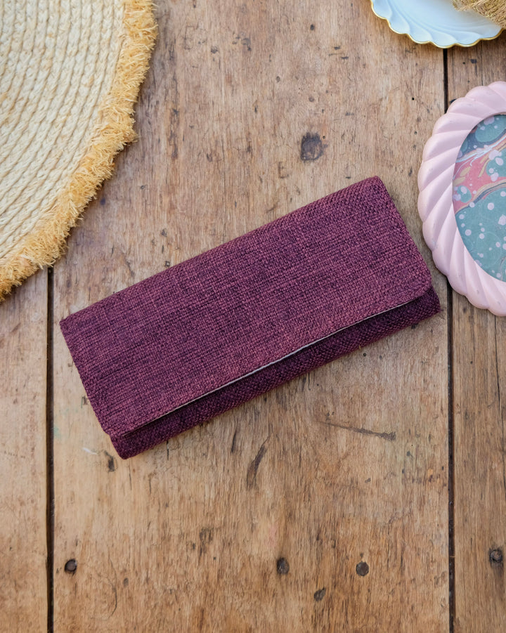 Pochette à bijoux Catherine effet lin