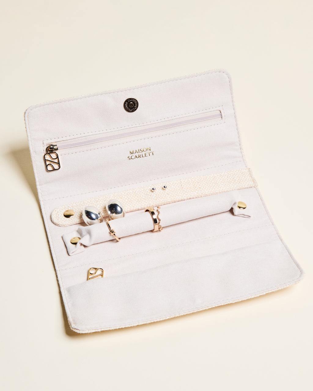 Pochette à bijoux Catherine en lin