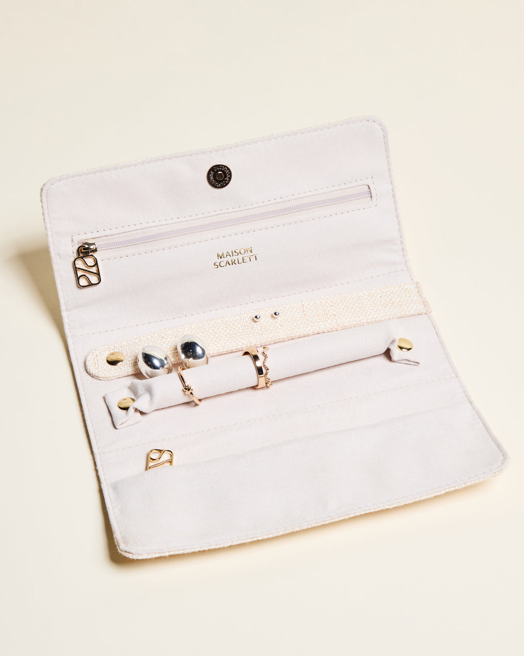 Pochette à bijoux Catherine en lin