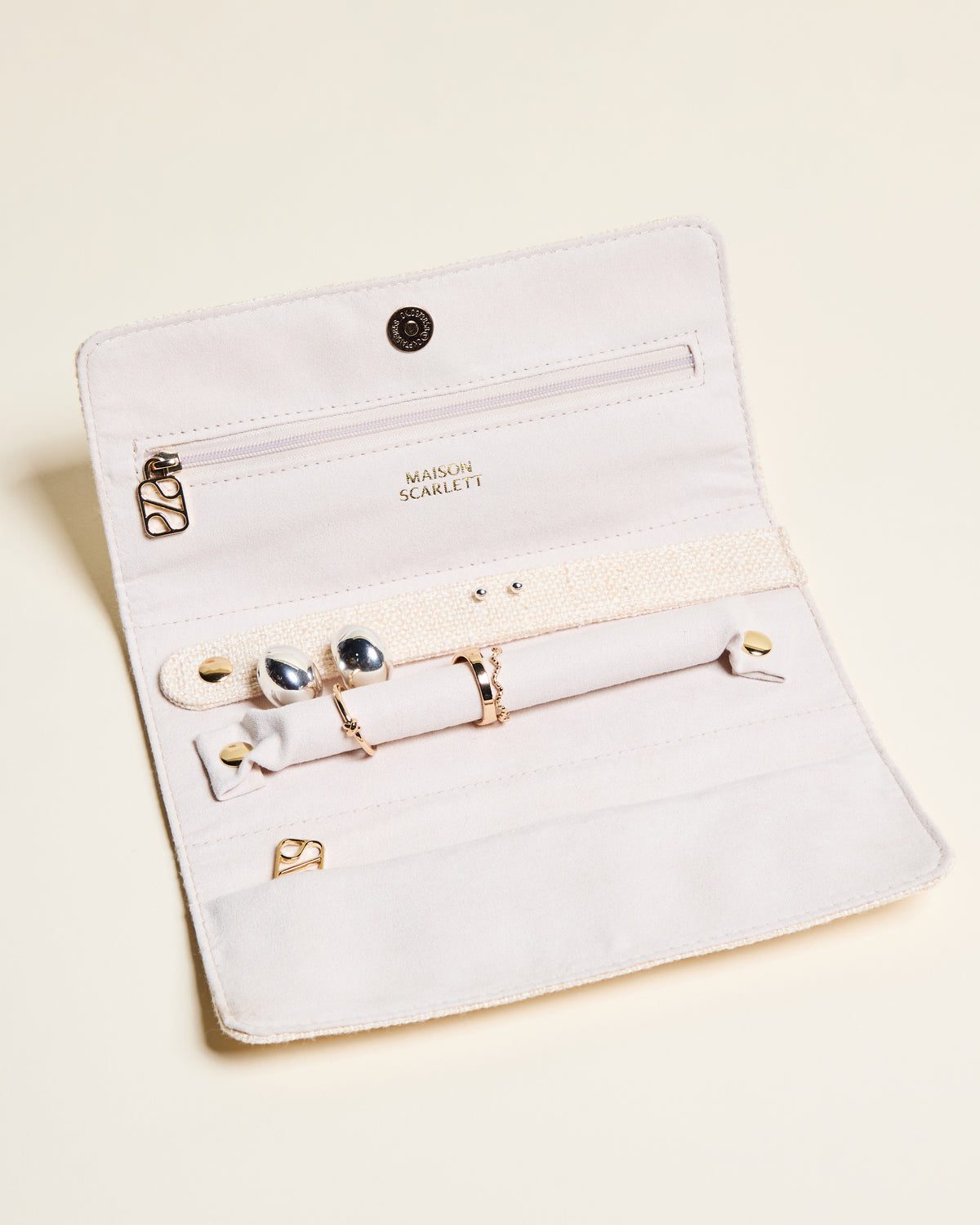 Pochette à bijoux Catherine en lin