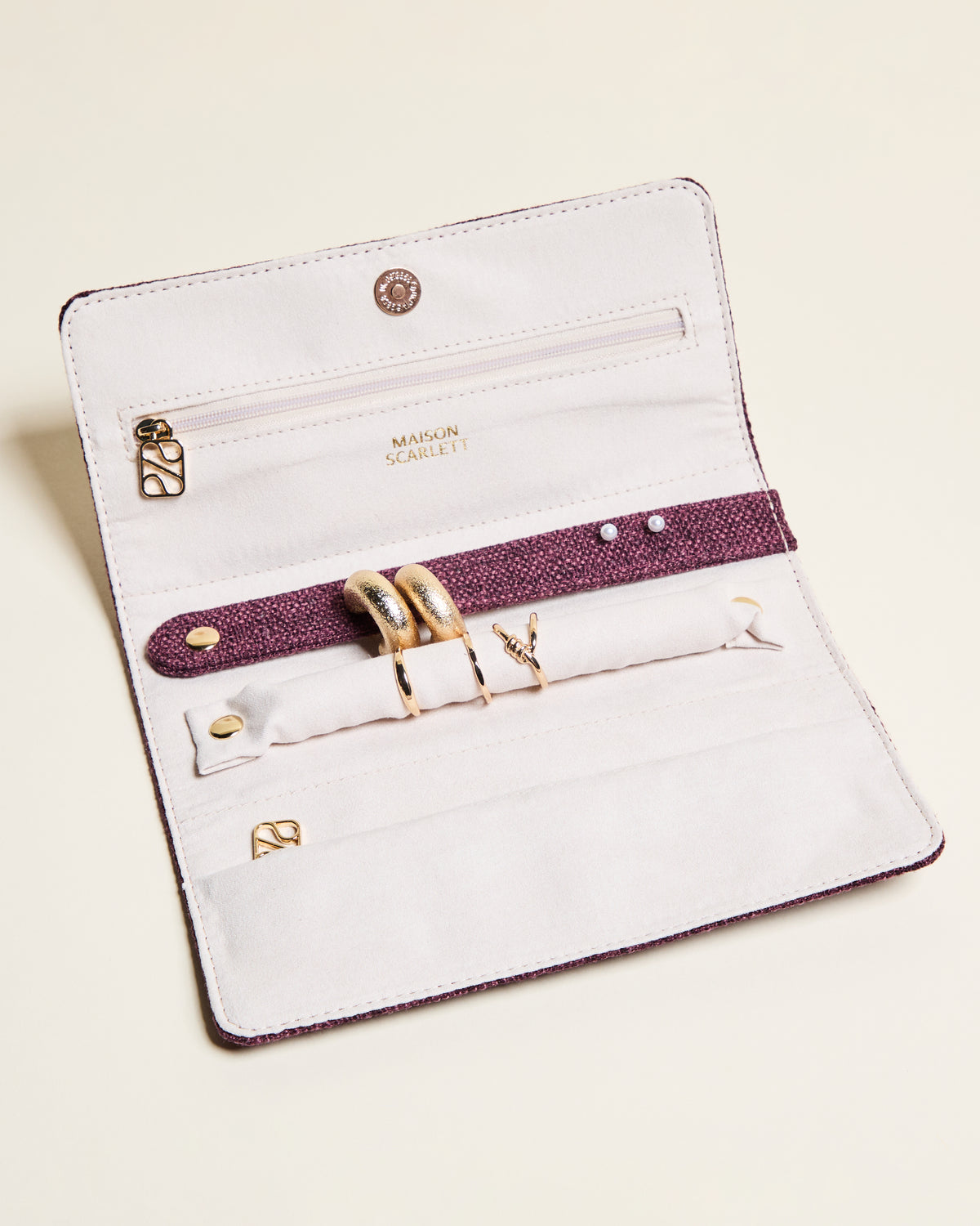 Pochette à bijoux Catherine en lin