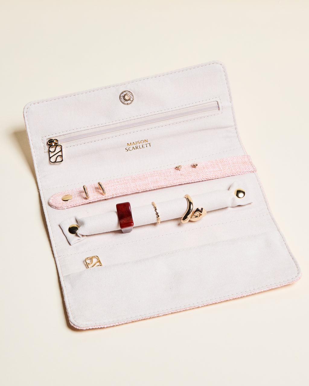 Pochette à bijoux Catherine en lin