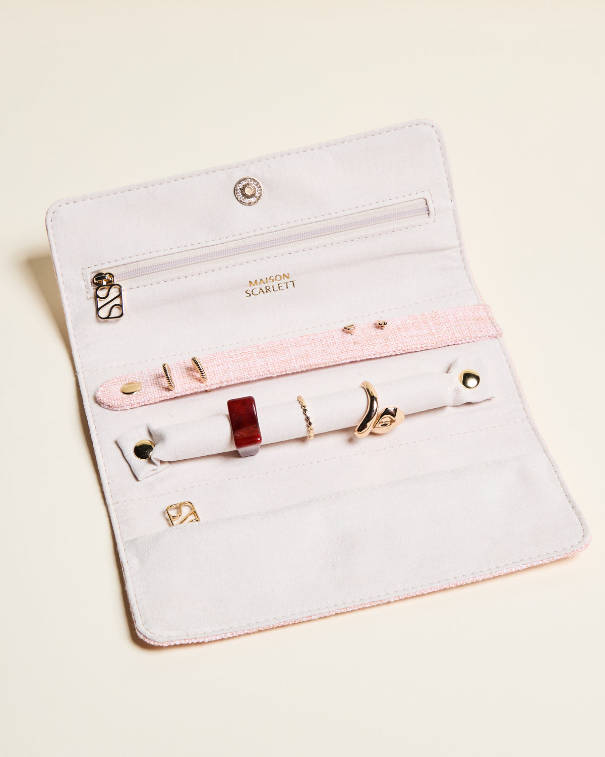 Pochette à bijoux Catherine en lin