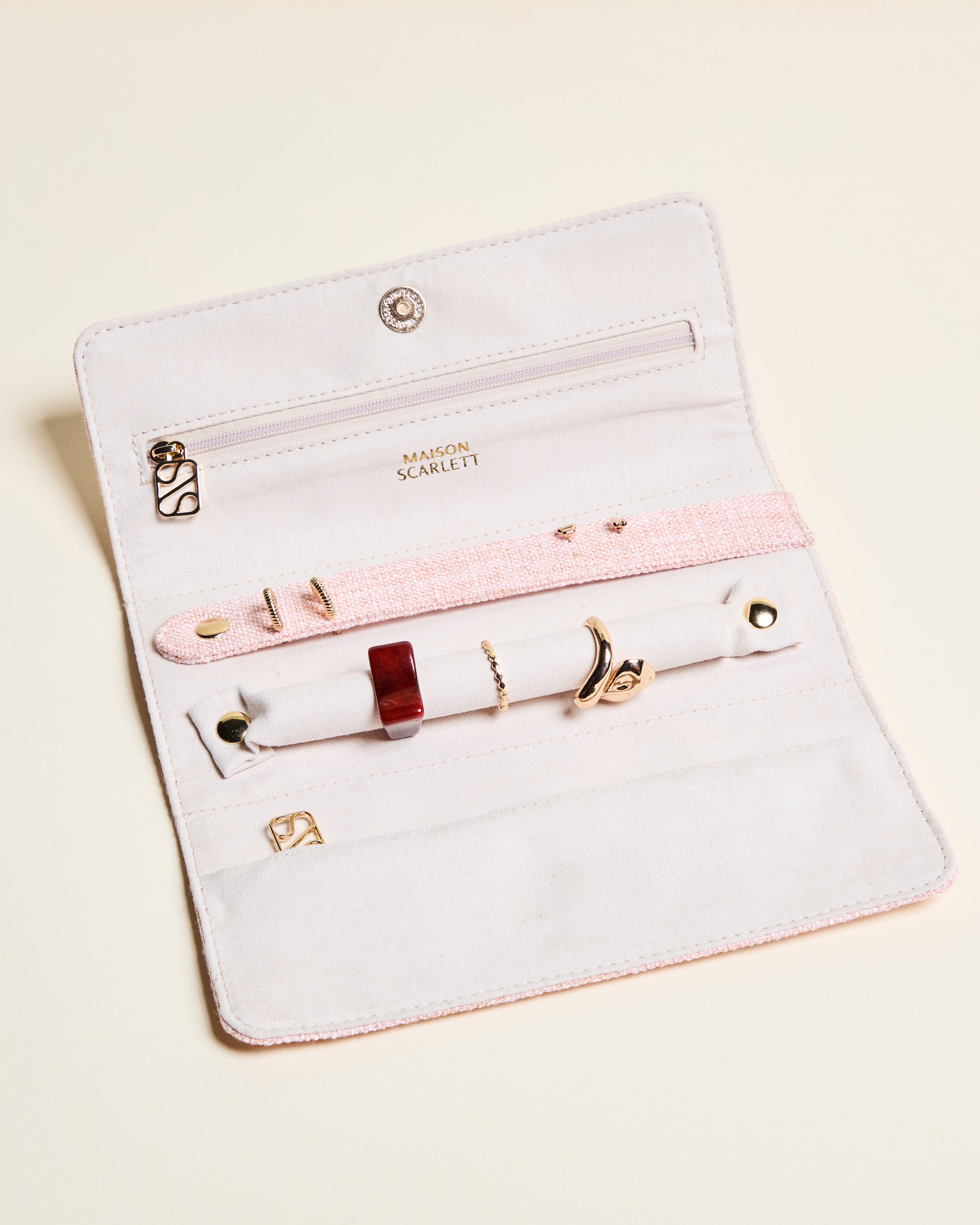 Pochette à bijoux Catherine en lin