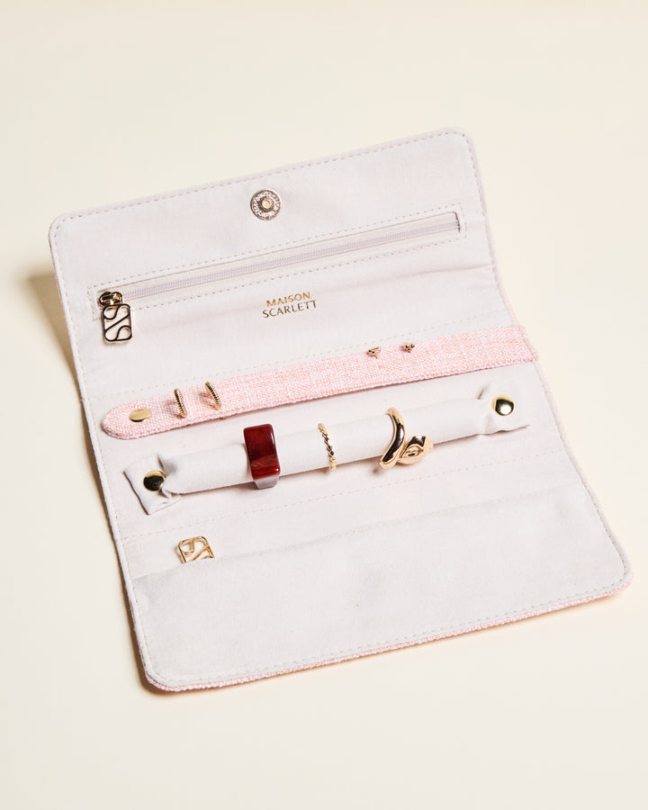 Pochette à bijoux Catherine en lin