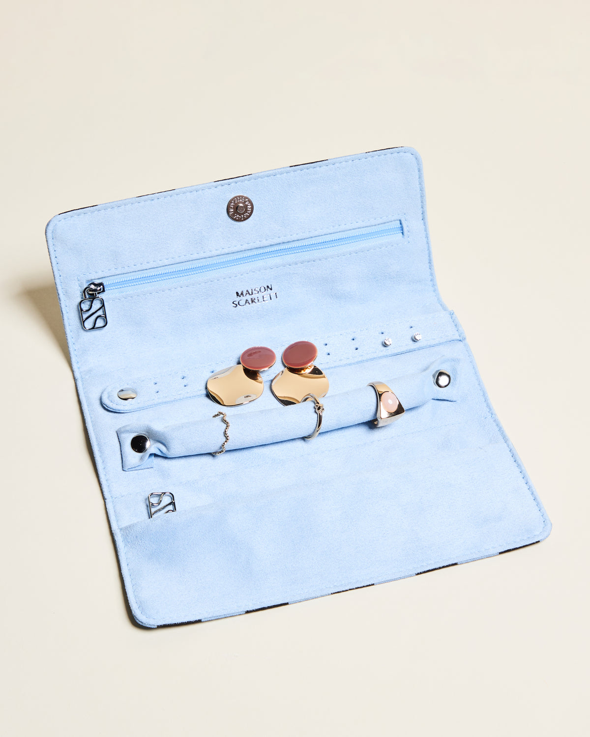 Pochette à bijoux Catherine Rayures