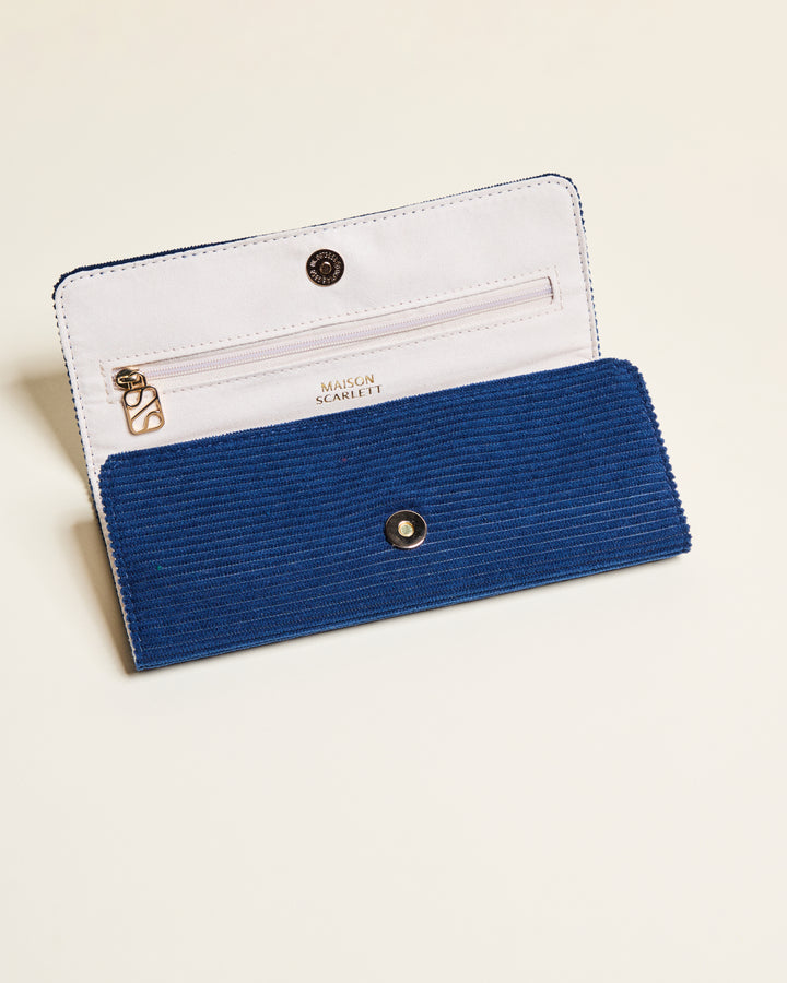 Pochette à bijoux Catherine en velours côtelé