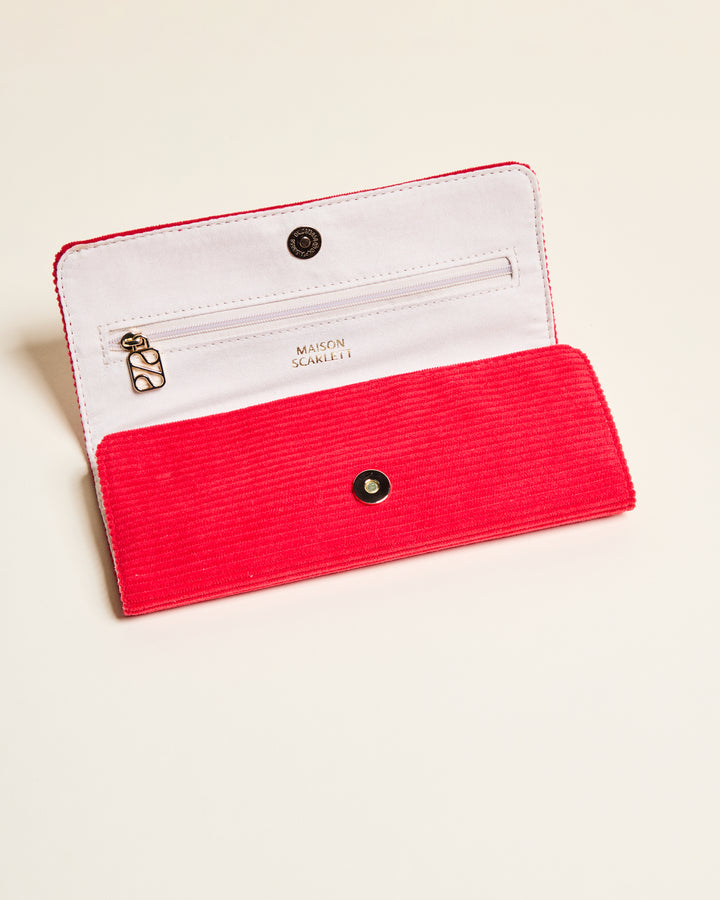 Pochette à bijoux Catherine en velours côtelé