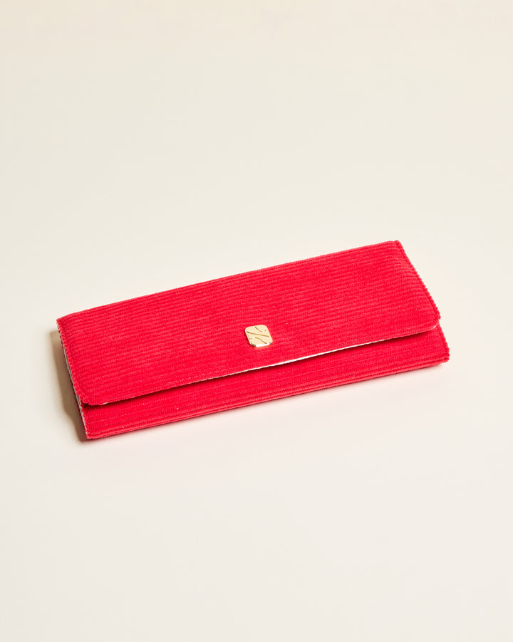 Pochette à bijoux Catherine en velours côtelé