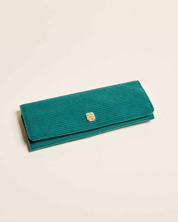 Pochette à bijoux Catherine en velours côtelé