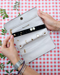 Pochette à bijoux Catherine en velours - outlet