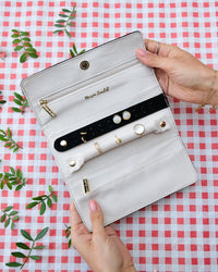 Pochette à bijoux Catherine en velours - outlet