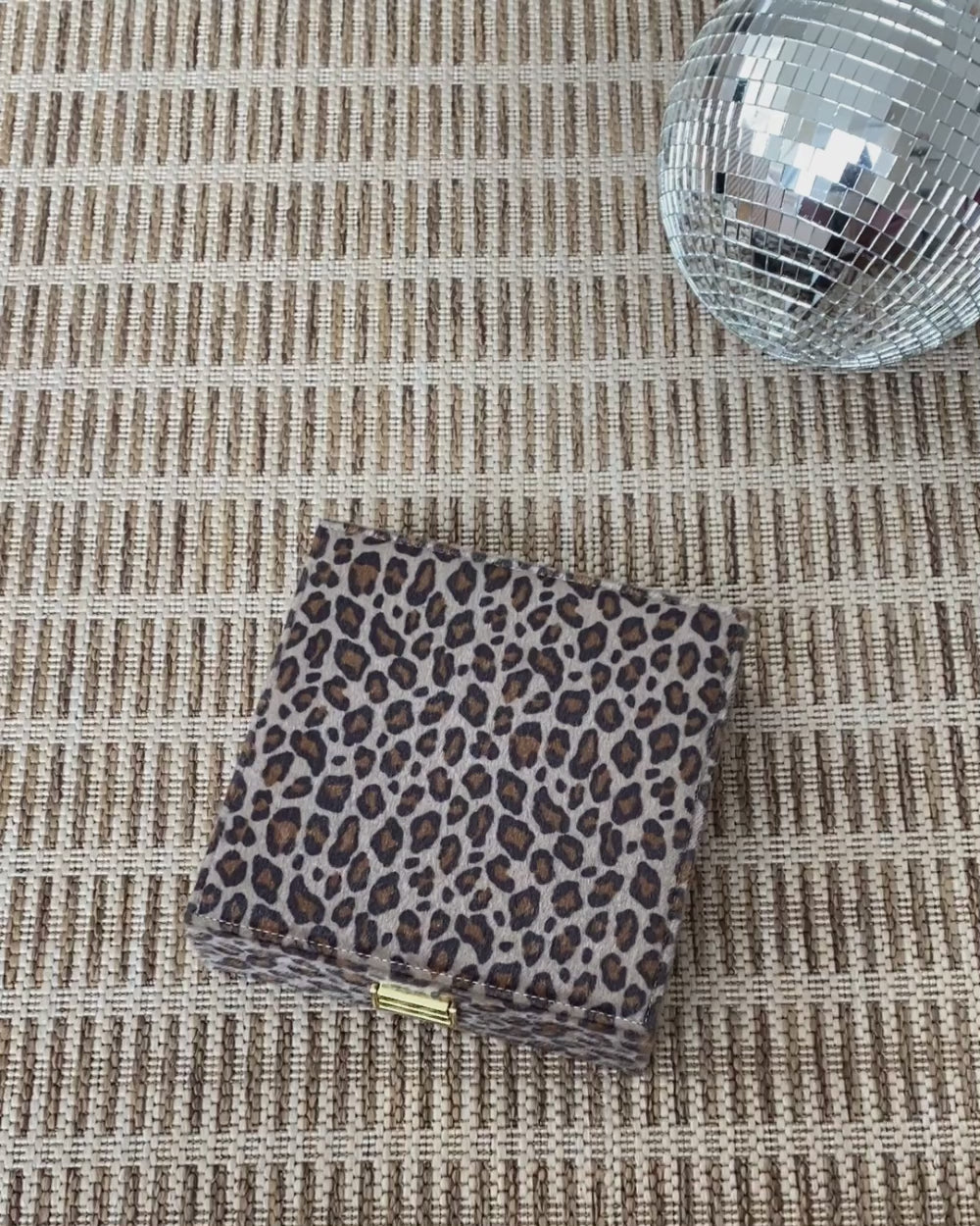 Boîte à bijoux Anne effet lin - outlet