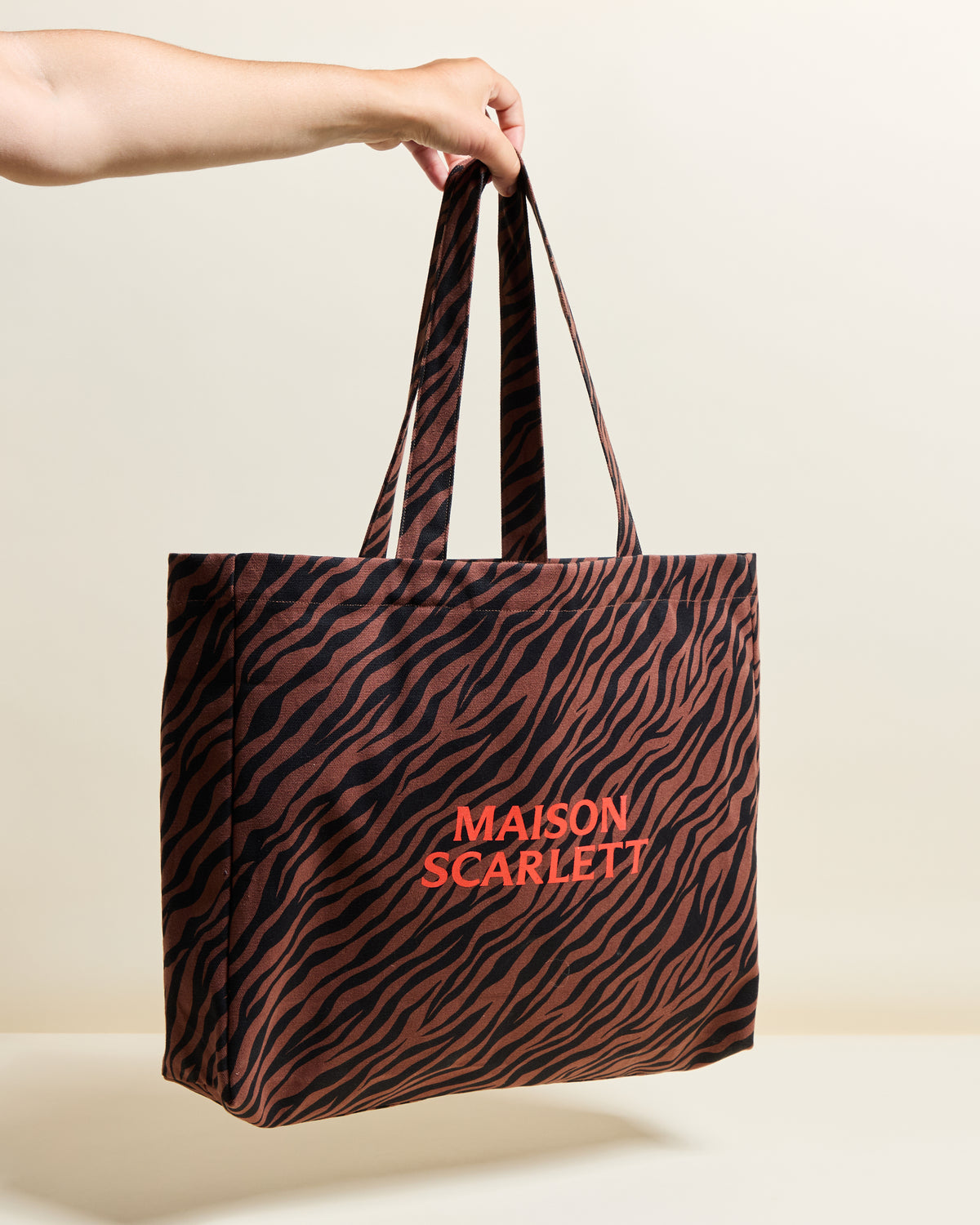 Tote bag zèbre chocolat