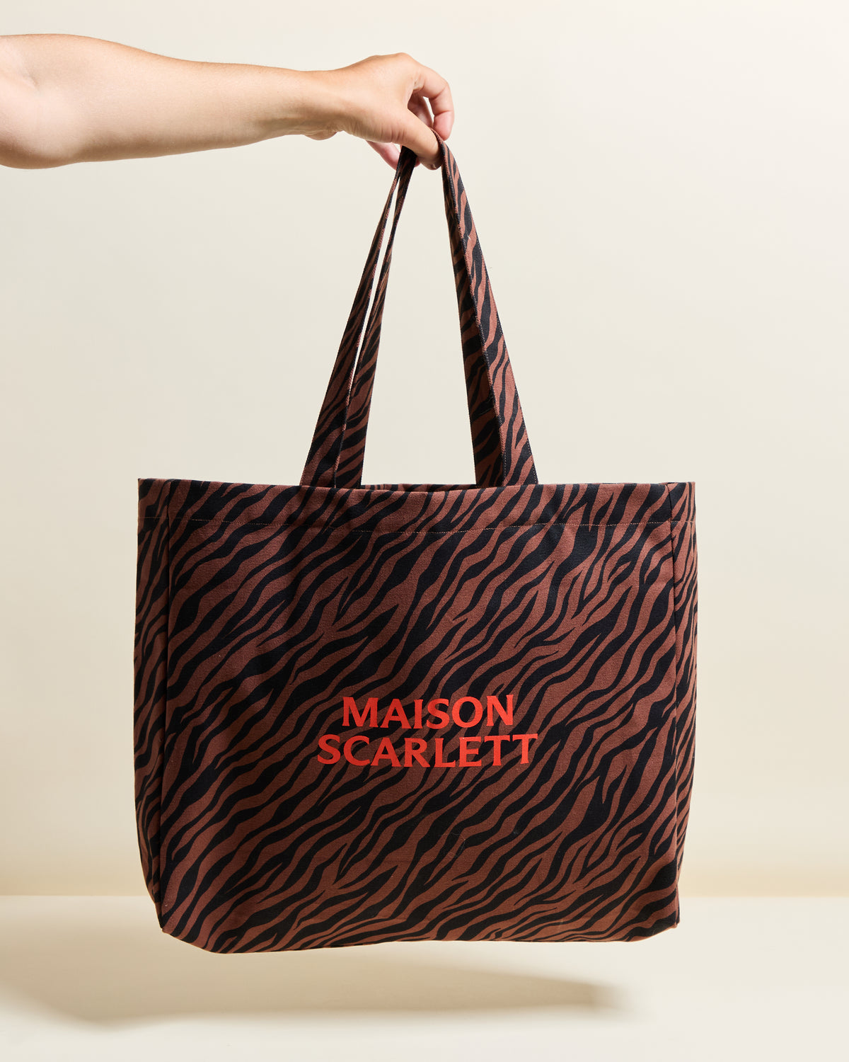 Tote bag zèbre chocolat