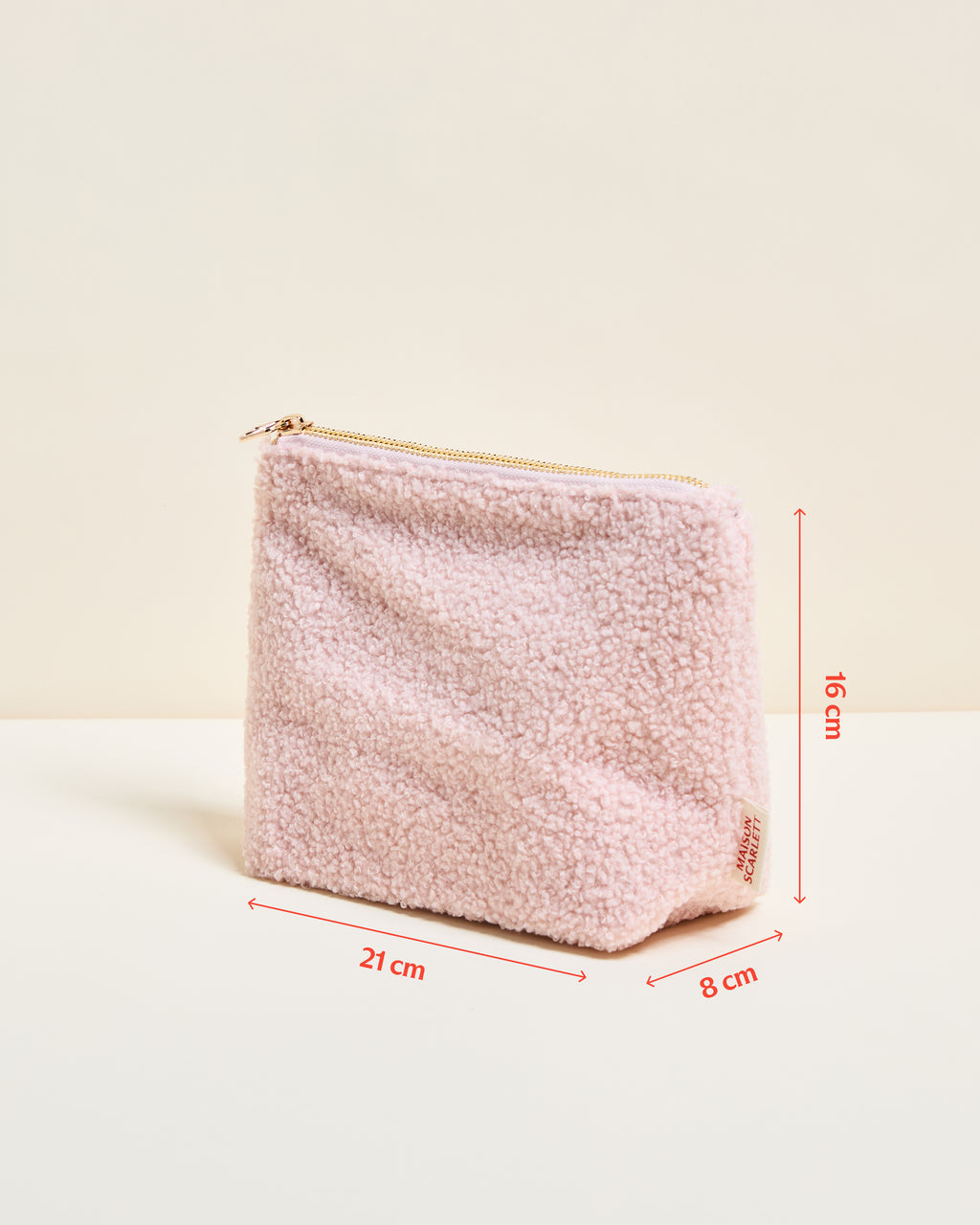 Trousse de toilette Adélaïde en bouclette