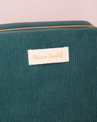Trousse de toilette Charlotte en velours côtelé - outlet