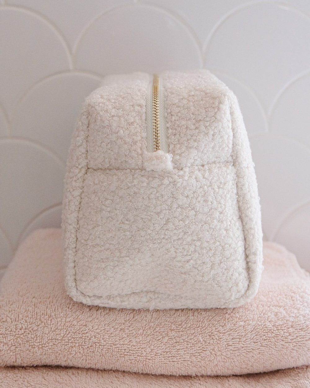 Trousse de toilette Charlotte en moumoute