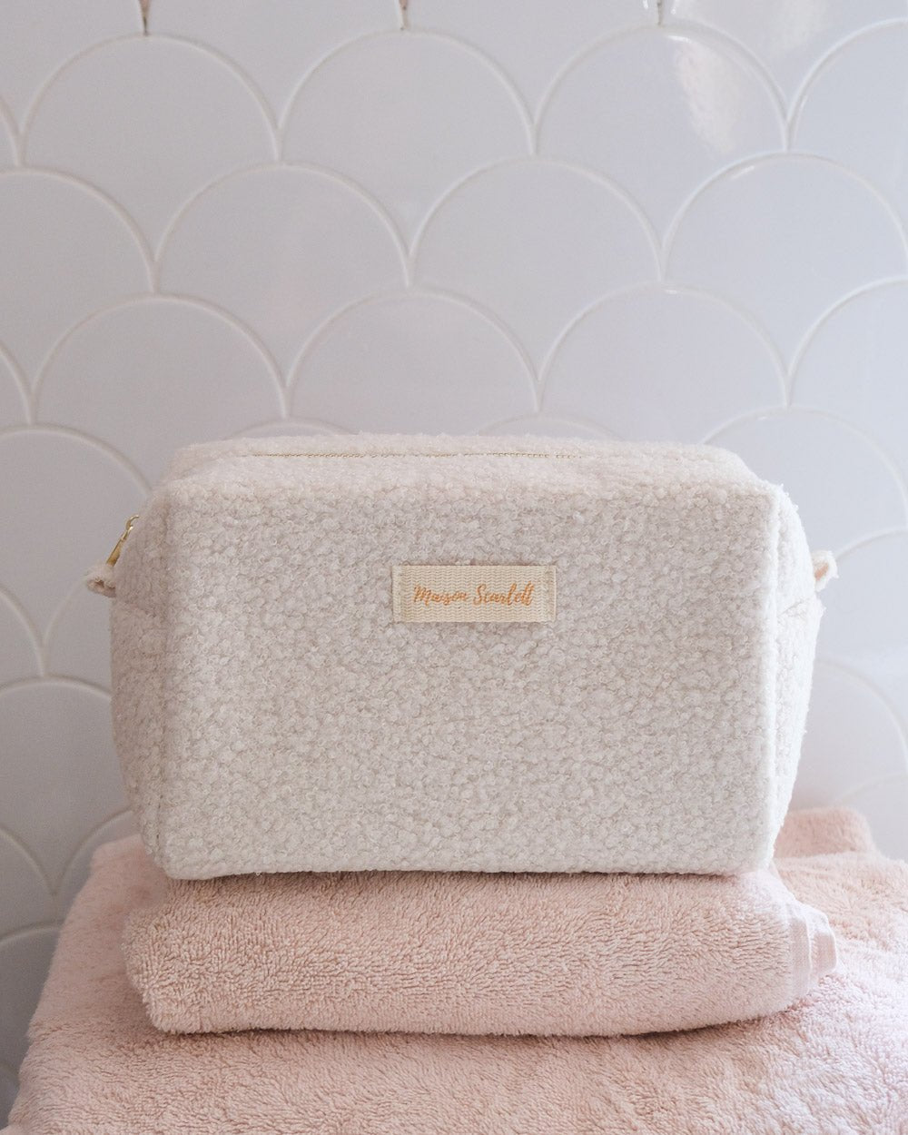 Trousse de toilette Charlotte en moumoute