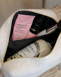 Trousse de toilette Charlotte en moumoute - outlet